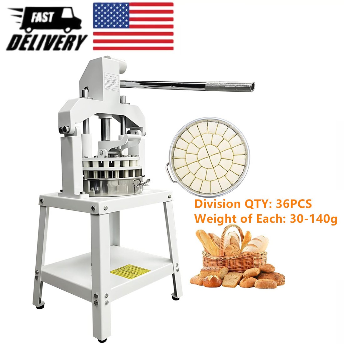 Commercial 36PCS Manual Dough Divider Quantitative Dividing Machine for Bakery Commercial 36PCS Manual Dough Divider Quantitative Dividing Machine for Bakery