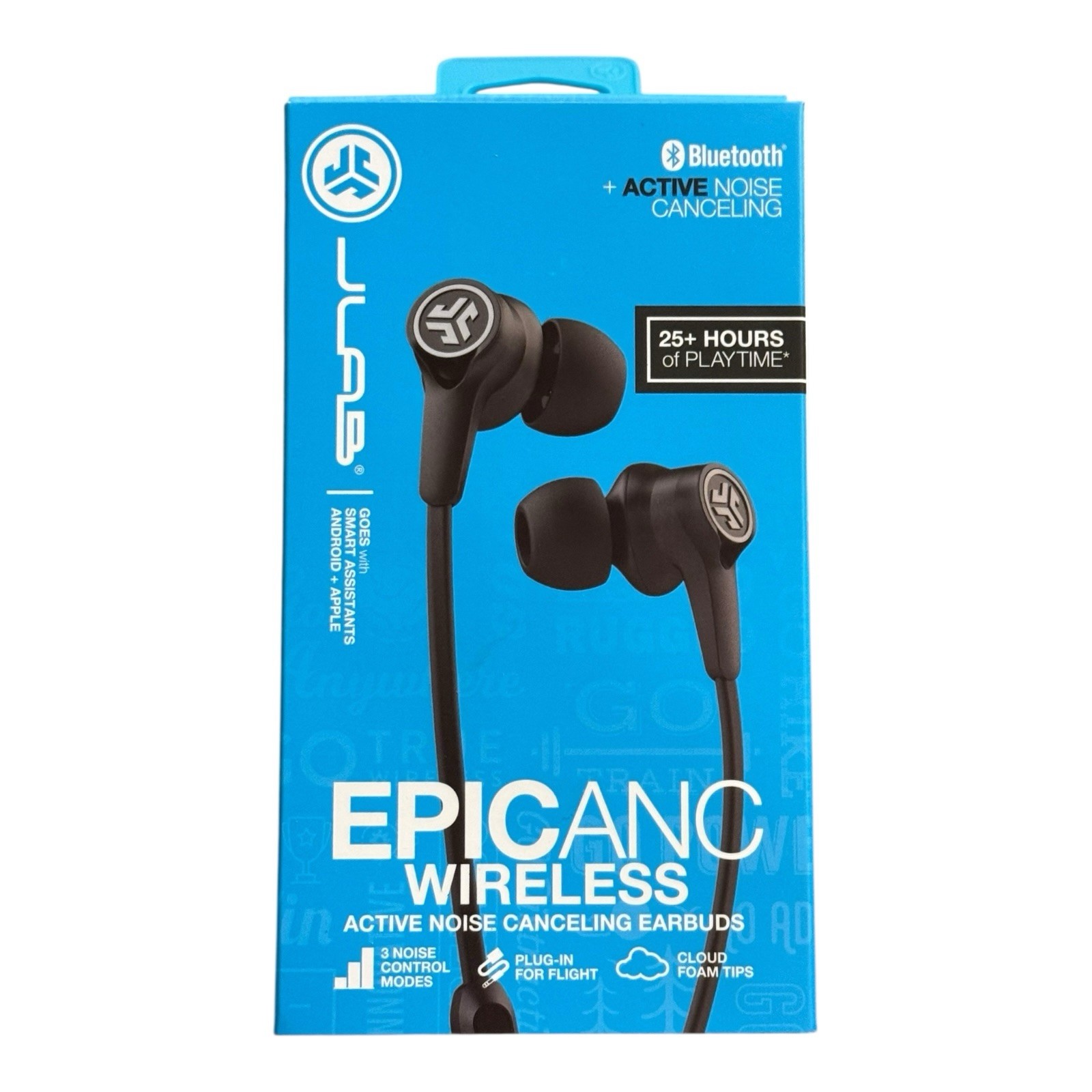 JLab Epic ANC Noise Cancelling In-Ear Bluetooth Earbuds New & Sealed JLab Epic ANC Noise Cancelling In-Ear Bluetooth Earbuds New & Sealed