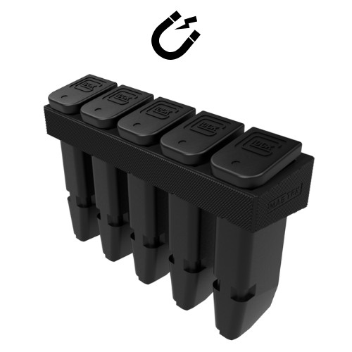 MAGTEX Magnetic Glock Magazine Holder - Compatible with Glock 19, G17, G26