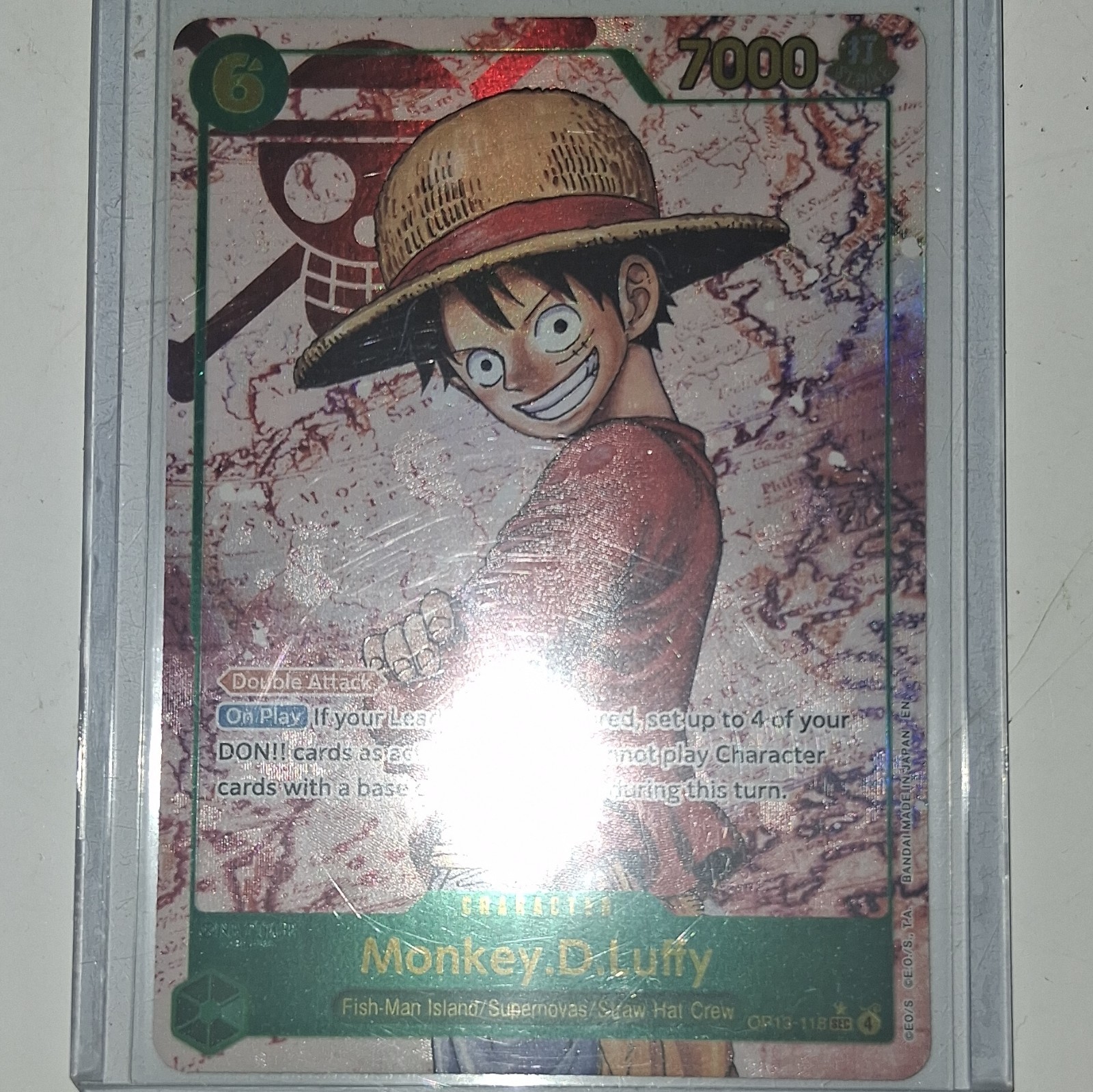 Bandai One Piece CCG Monkey D. Luffy OP13-118 Alt Art Foil EN 7000 Cost 6 Bandai One Piece CCG Monkey D. Luffy OP13-118 Alt Art Foil EN 7000 Cost 6