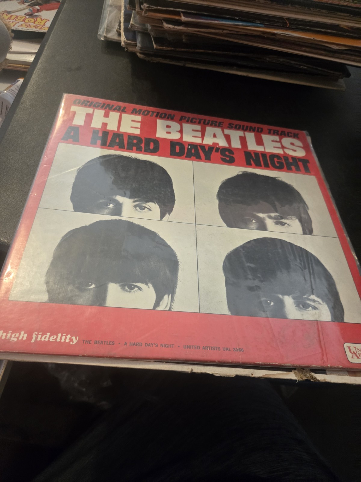 Beatles a hard days night vinyl LP record Very Good Good Beatles a hard days night vinyl LP record Very Good Good