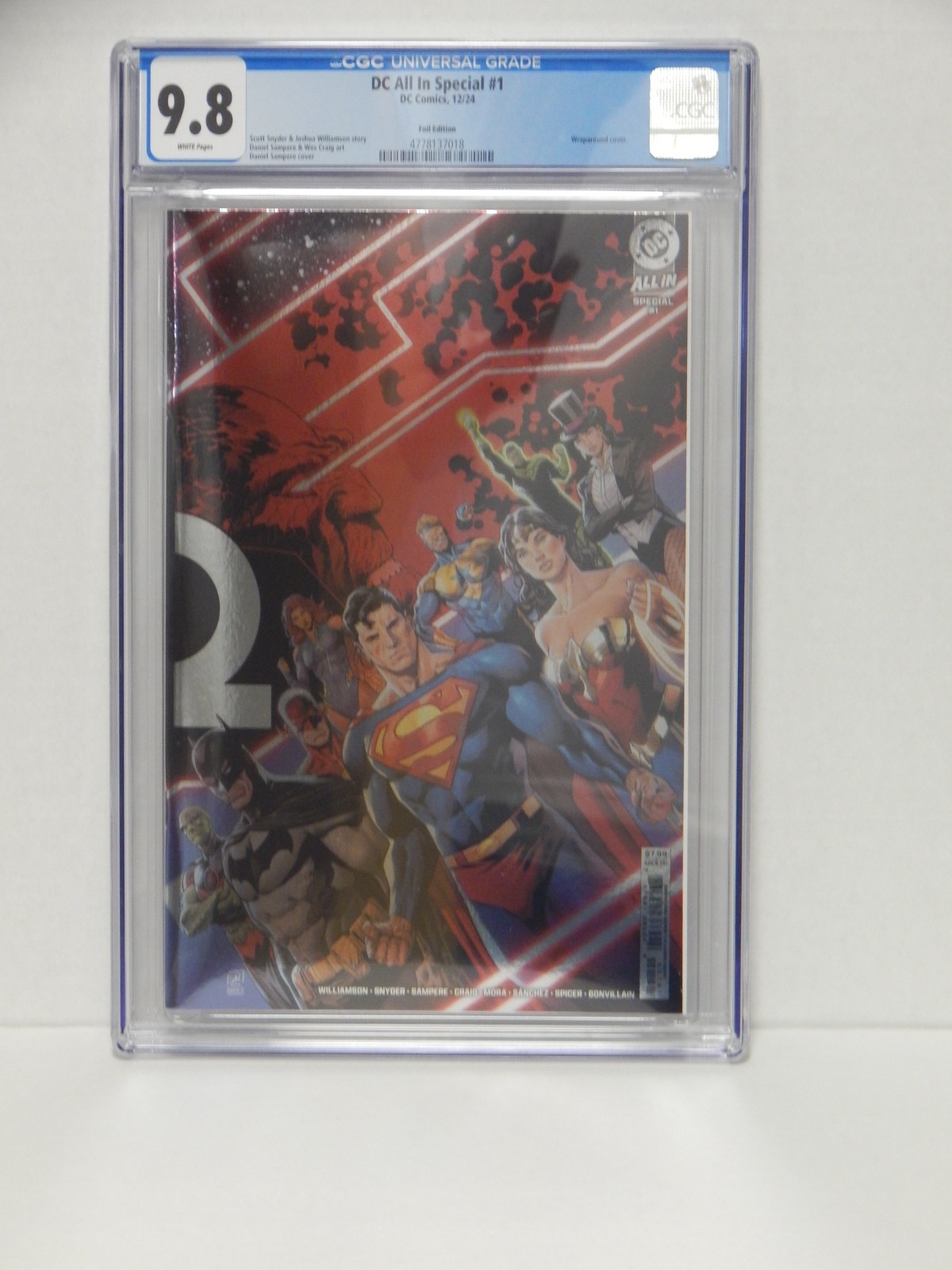 Dc All in Special #1 FOIL CGC 9.8 1st Print 1st Absolute Batman Wonder Woman