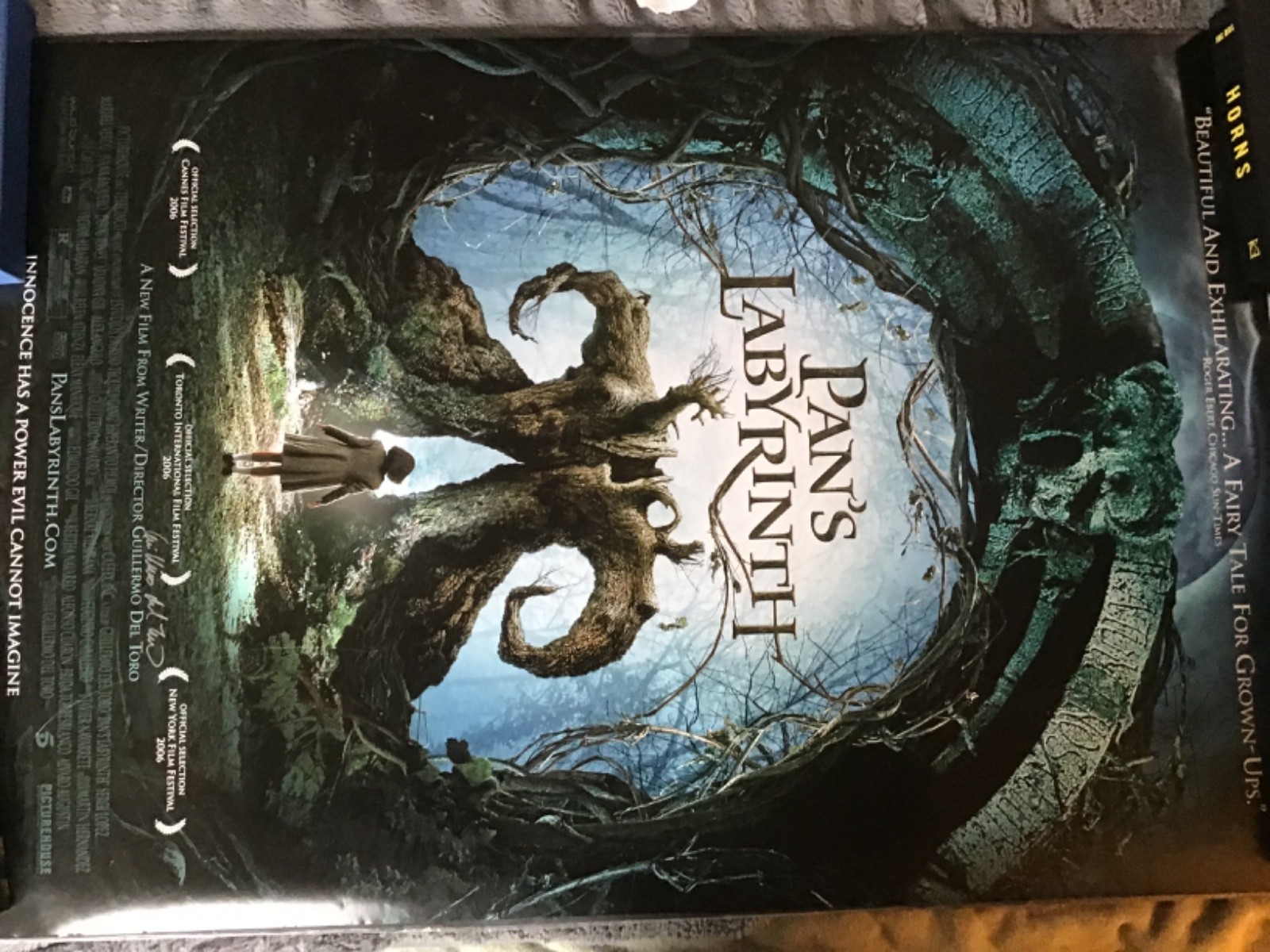 PAN’S LABYRINTH Original Theatrical 2SIDED POSTER 2006 Signed GUILLERMO DEL TORO
