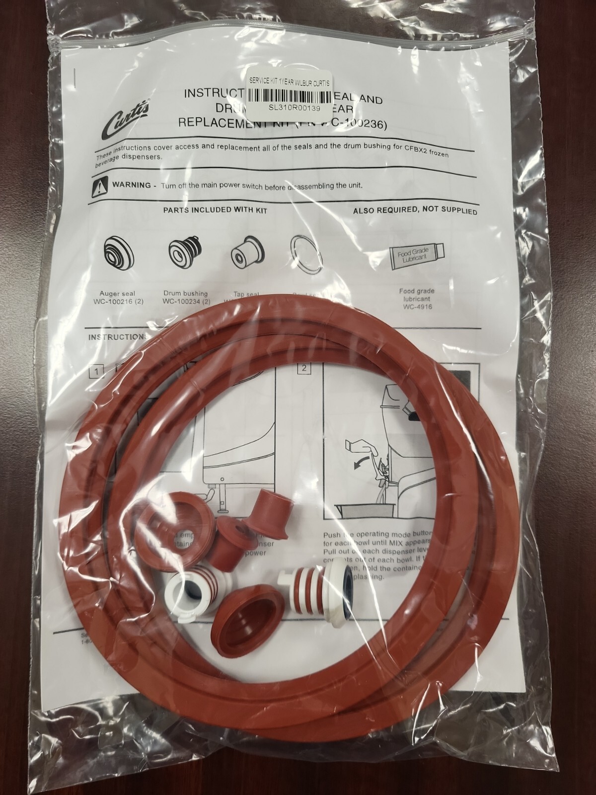 WC-100236 Wilbur Curtis Kit Genuine OEM WC-100236 CFBX2 Chill-X Seals Gaskets WC-100236 Wilbur Curtis Kit Genuine OEM WC-100236 CFBX2 Chill-X Seals Gaskets