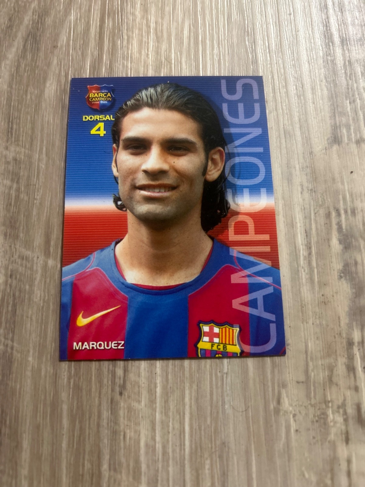 2004-05 Panini Barca Campio Rafael Marquez Mexico Barcelona NO.16 2004-05 Panini Barca Campio Rafael Marquez Mexico Barcelona NO.16
