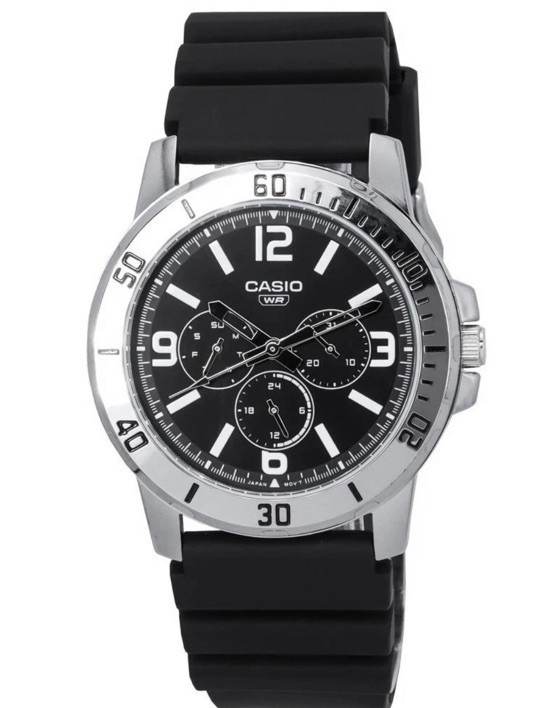 Casio Standard Analog Resin Strap Black Dial Quartz Men's Watch