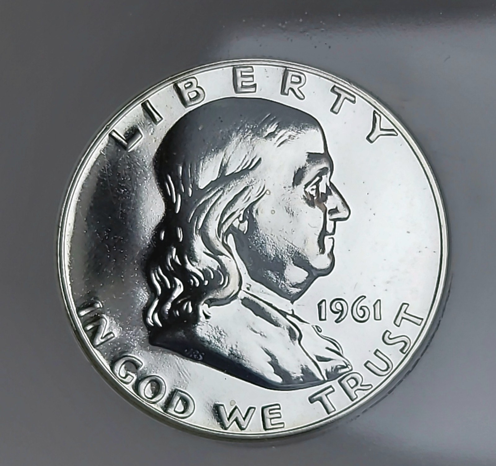 1961-P Franklin Half Dollar 50c MS70  100% White Certified 