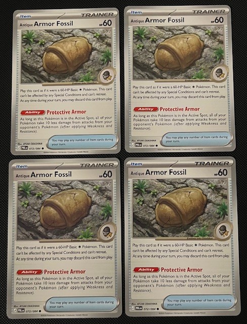 4x Pokemon TCG ME: Pitch Black Trainer Playset x4 NM