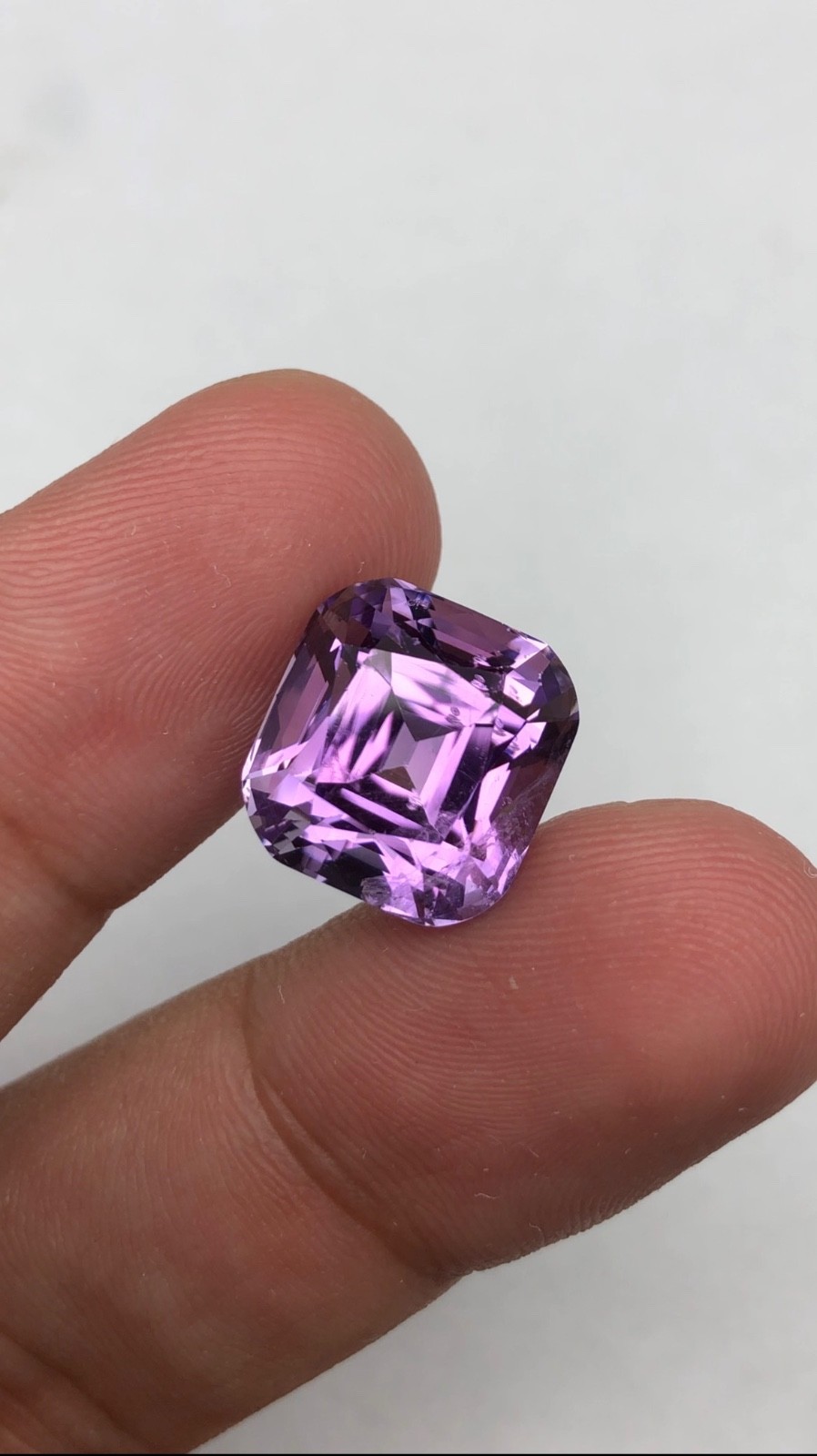 11 Ct Natural African Purple Amethyst Cushion Cut Faceted Loose Gemstone 11 Ct Natural African Purple Amethyst Cushion Cut Faceted Loose Gemstone