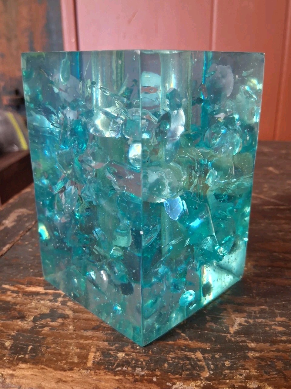 Vintage Lucite Bud Vase Charles Hollis? Retro Brutalist Style Modernist MCM Vintage Lucite Bud Vase Charles Hollis? Retro Brutalist Style Modernist MCM