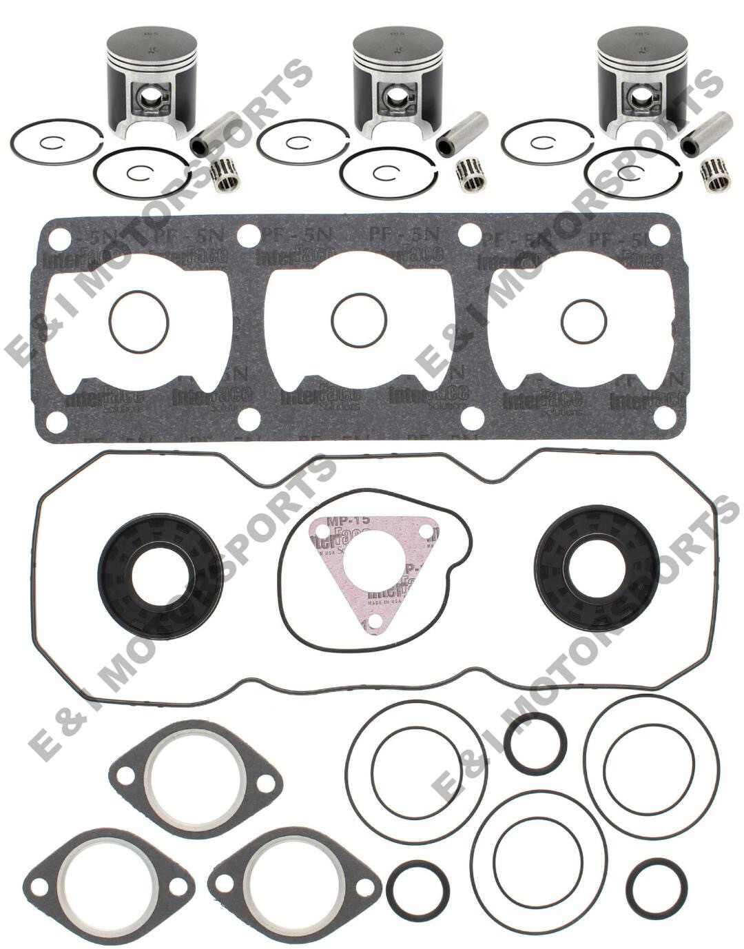 1993 Polaris XLT Special 580 SPI Pistons Bearings Gaskets Crank Seals Std 64mm 1993 Polaris XLT Special 580 SPI Pistons Bearings Gaskets Crank Seals Std 64mm