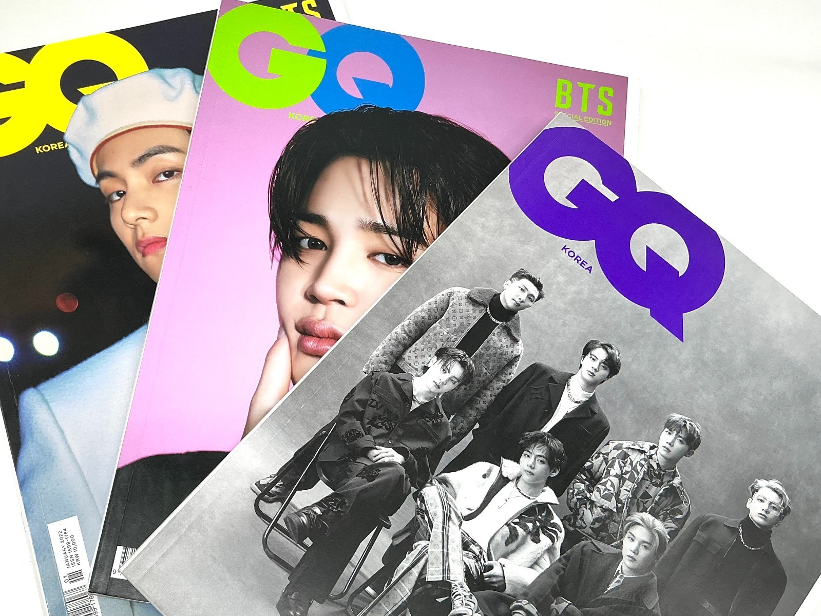 BTS GQ Korea Jan 2022 Special Edition 3 Magazine Set V Taehyung Jimin Kpop BTS GQ Korea Jan 2022 Special Edition 3 Magazine Set V Taehyung Jimin Kpop