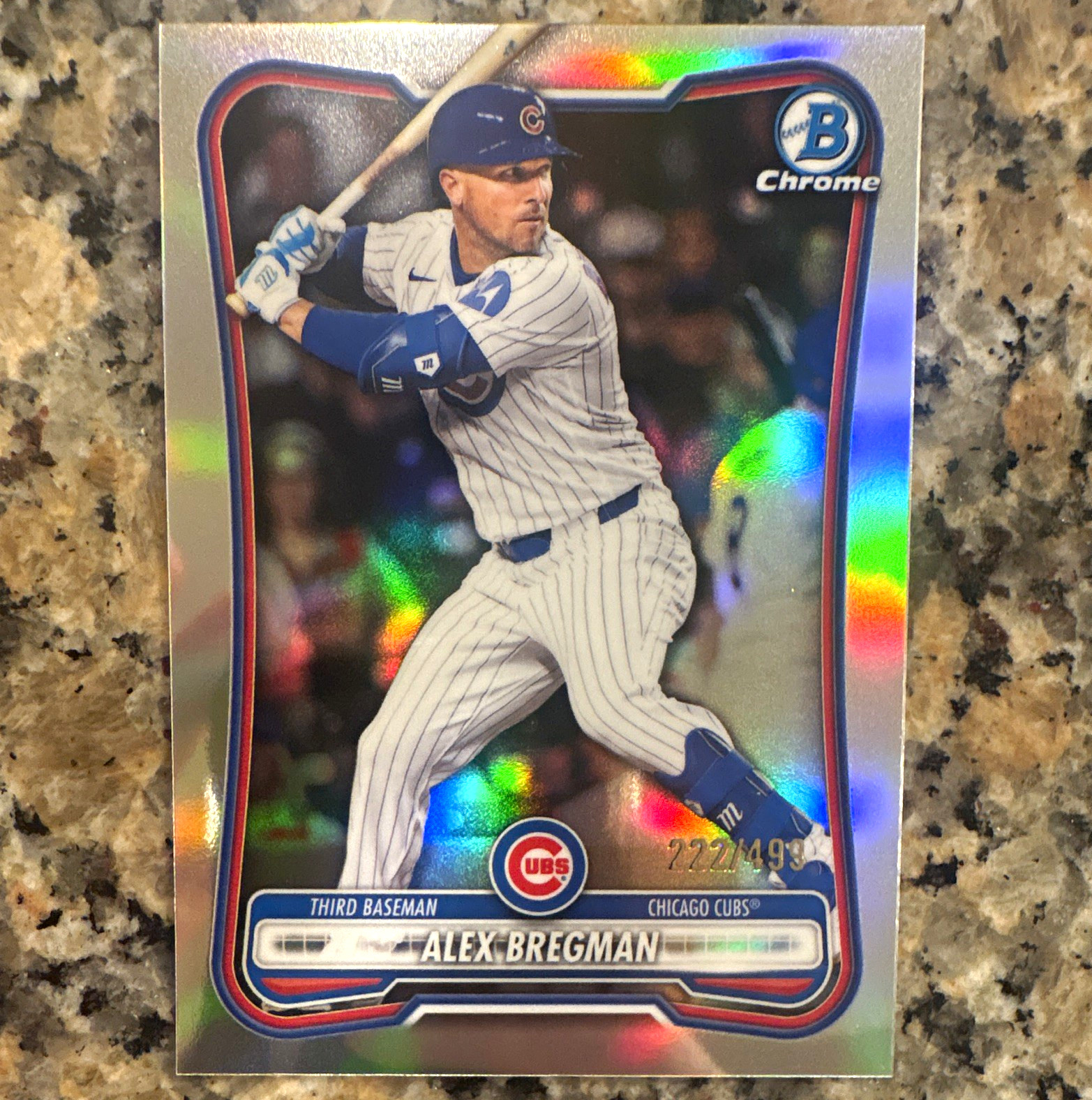Topps 2017 Bowman Chrome Alex Bregman Rookie Refractor #12 /499 Cubs Topps 2017 Bowman Chrome Alex Bregman Rookie Refractor #12 /499 Cubs