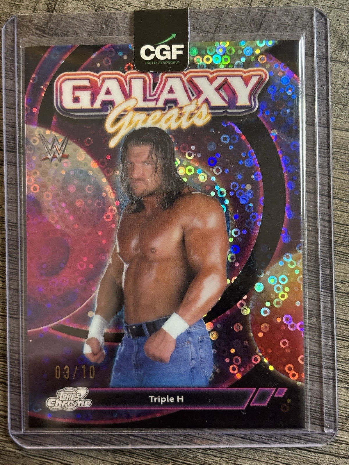 2026 Topps Chrome WWE TRIPLE H Galaxy Greats Black Eclipse /10 2026 Topps Chrome WWE TRIPLE H Galaxy Greats Black Eclipse /10