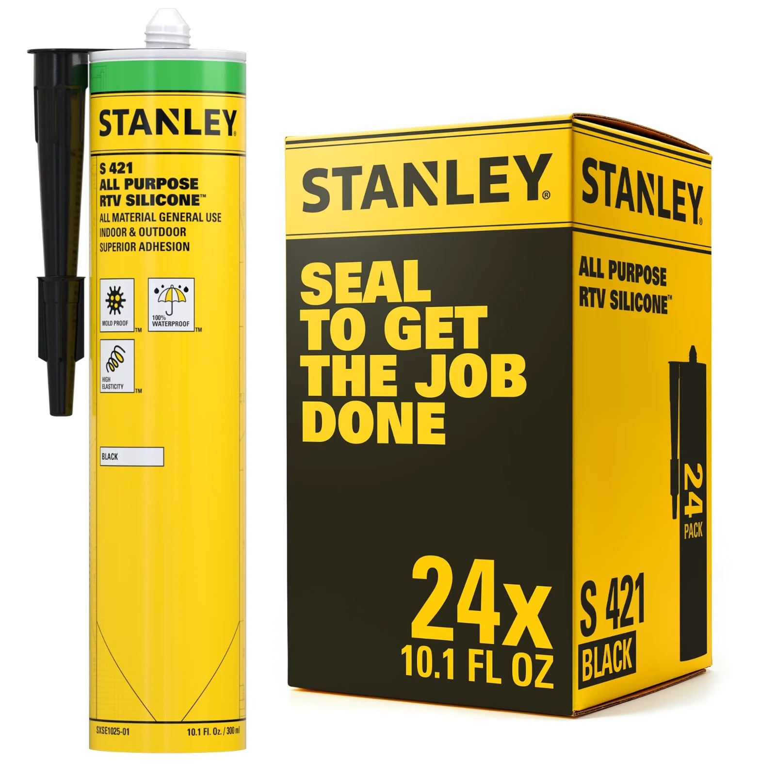 Silicone Sealant 100% Silicone Waterproof Bathroom Kitchen Window Black 24 Pack Silicone Sealant 100% Silicone Waterproof Bathroom Kitchen Window Black 24 Pack