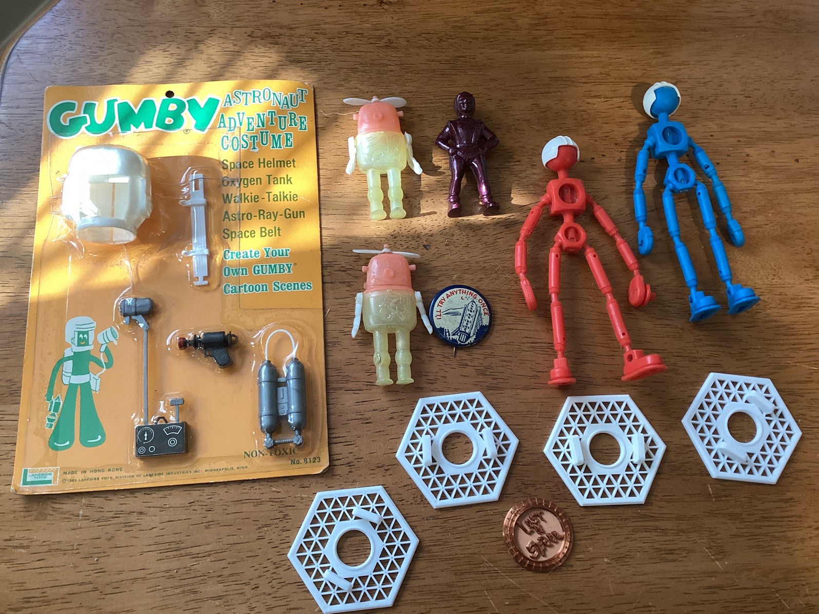 Random Vintage Space Toy Lot cereal toys Gumby MIP Accessories + more