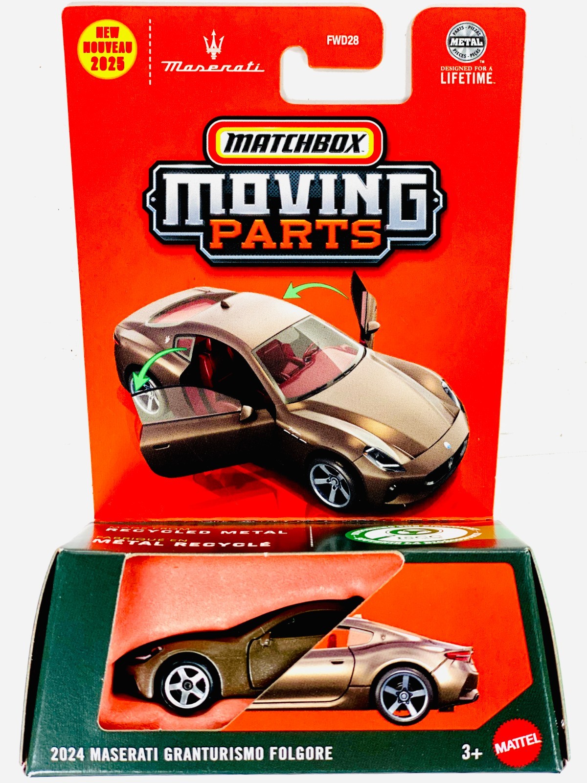 Matchbox 2025 Moving Parts Case G 2024 Maserati Granturismo Folgore