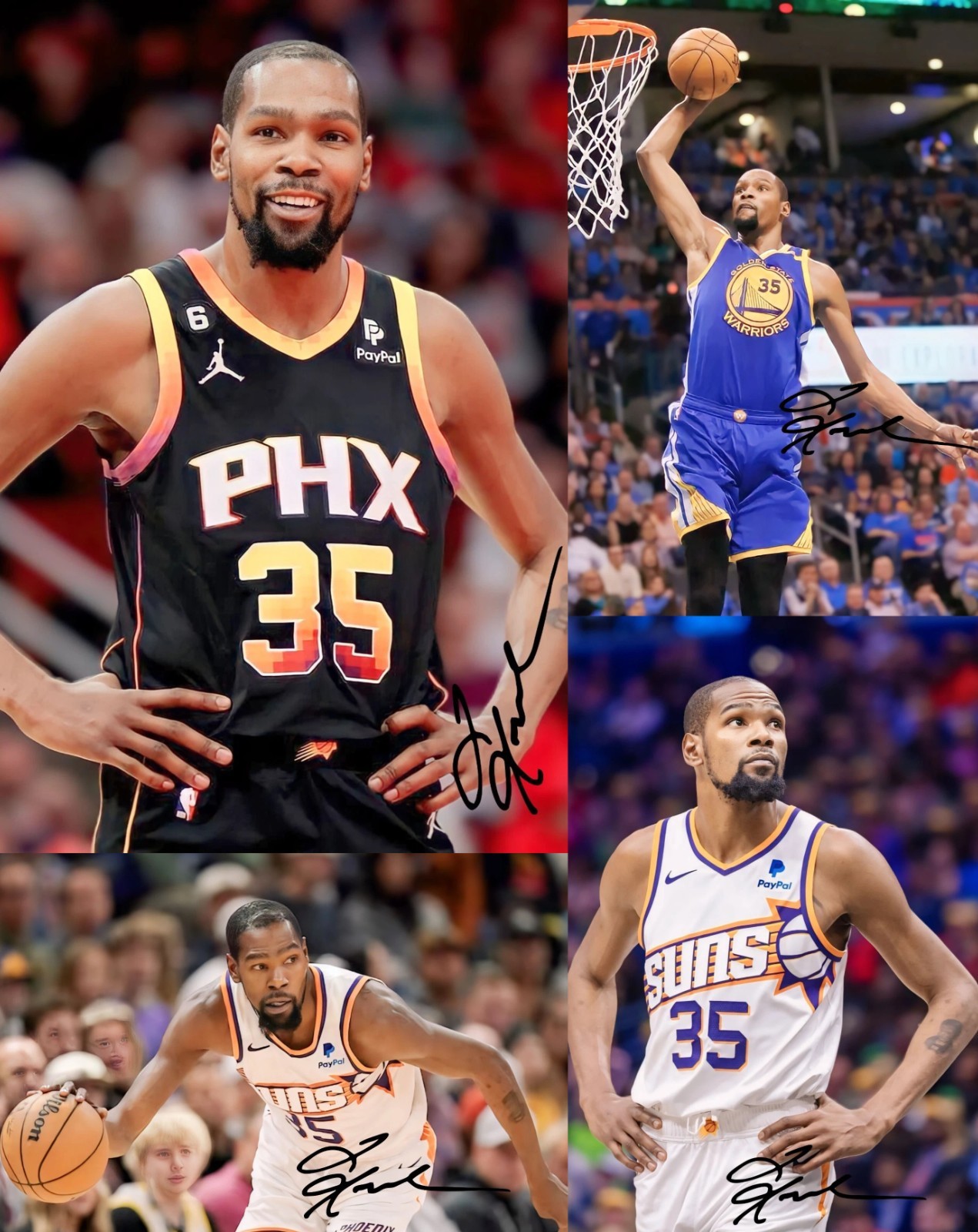 Kevin Durant Memorabilia NBA Superstar Basketball Set of 4 - 12\