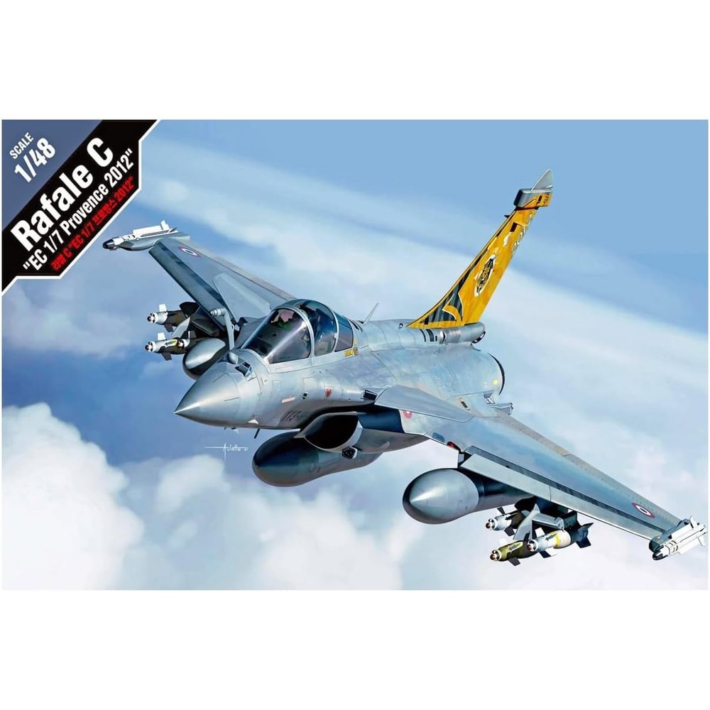 Academy 1/48 Rafale C EC 1/7 Provence 2012 Plastic Model Kit 12346 NEW Academy 1/48 Rafale C EC 1/7 Provence 2012 Plastic Model Kit 12346 NEW