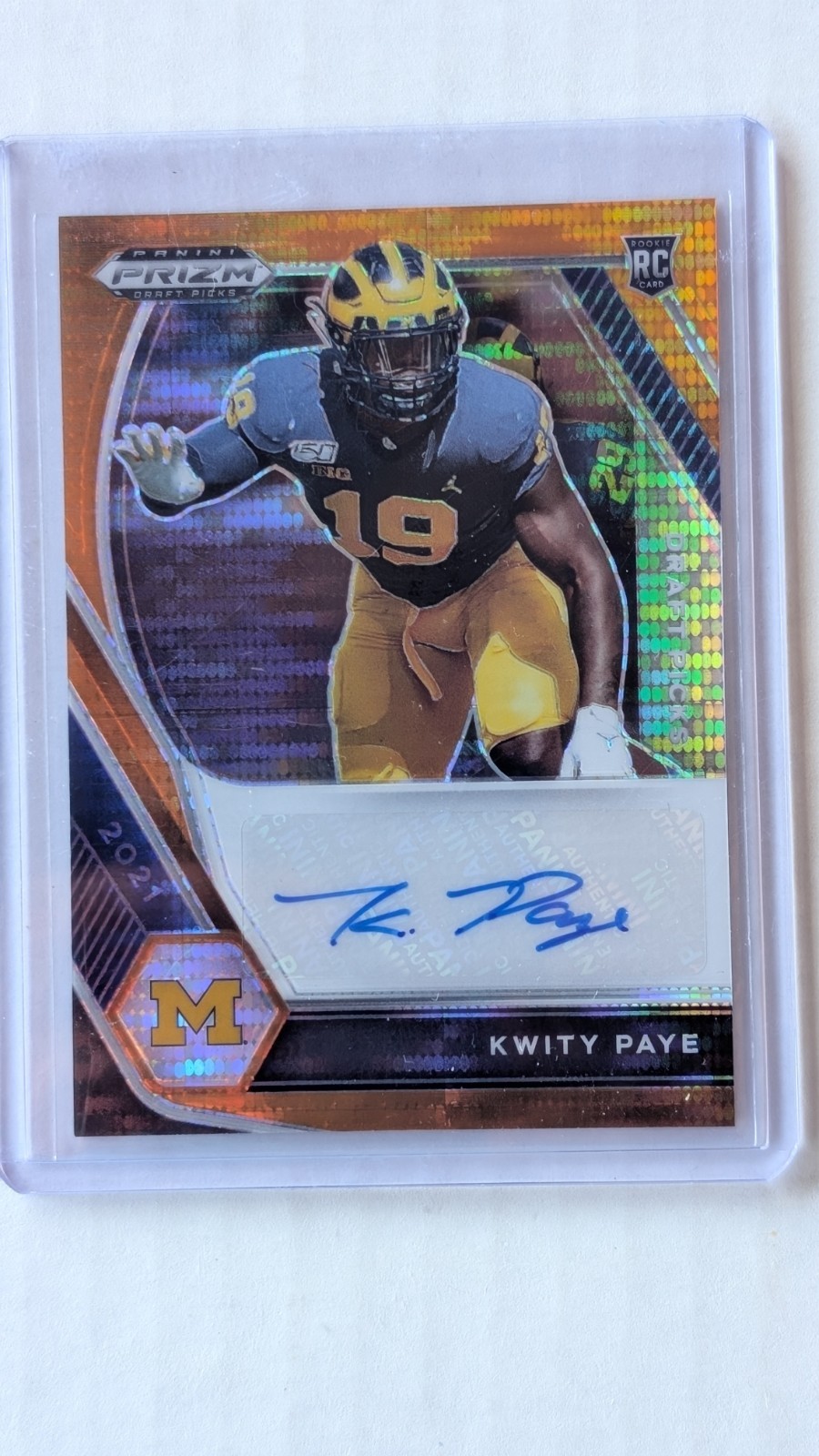 2021 Prizm Draft Kwity Paye orange pulsar auto 29/49 2021 Prizm Draft Kwity Paye orange pulsar auto 29/49