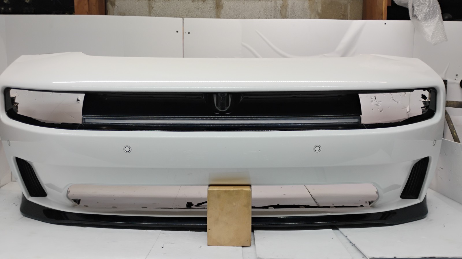 2024-2025 Dodge Charger Daytona Front Bumper OEM White Sensors LED