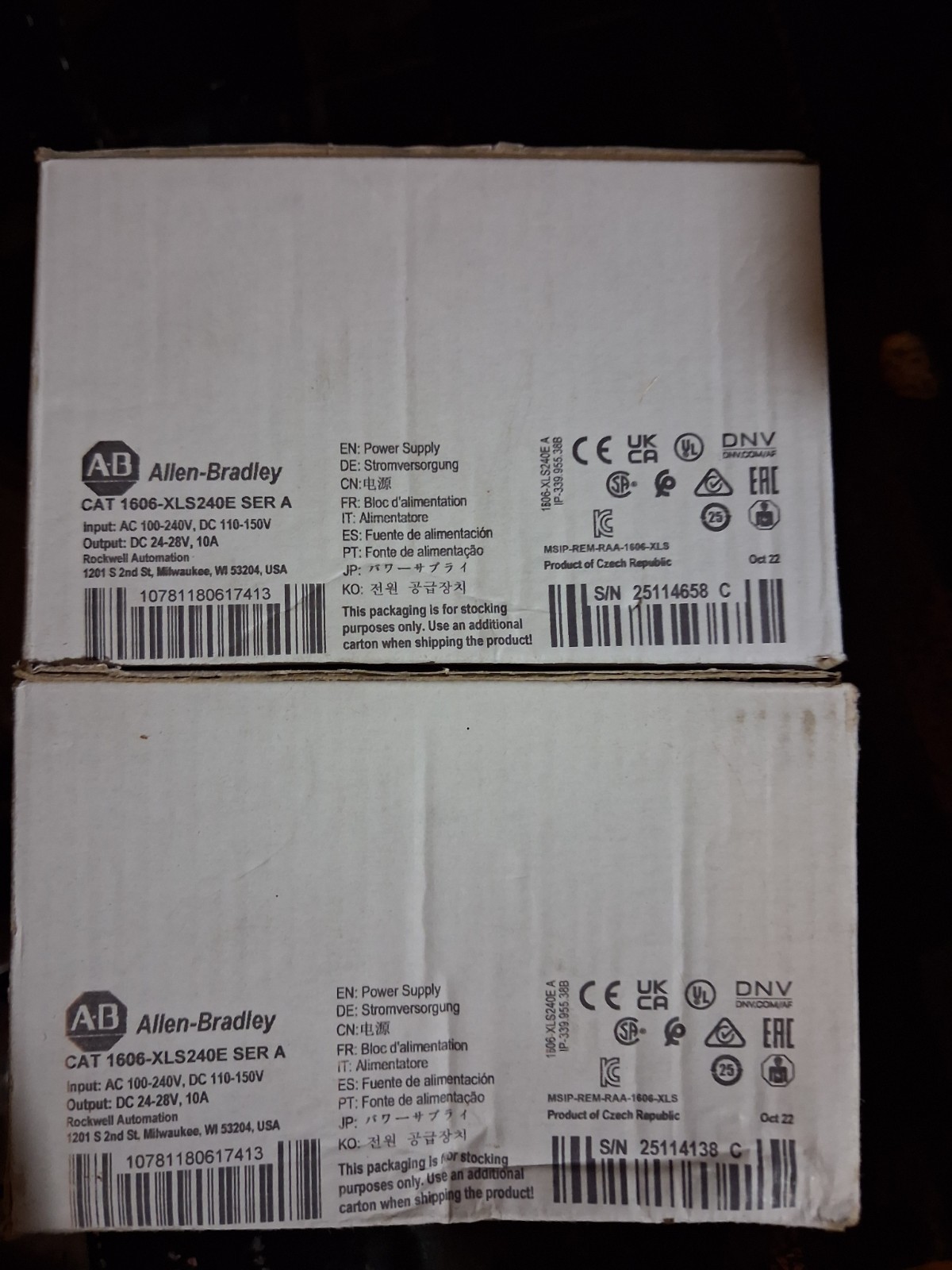 1PC NEW Allen Bradley 1606-XLS240E Power Supply 100-240 VAC 240W 1 year warranty 1PC NEW Allen Bradley 1606-XLS240E Power Supply 100-240 VAC 240W 1 year warranty