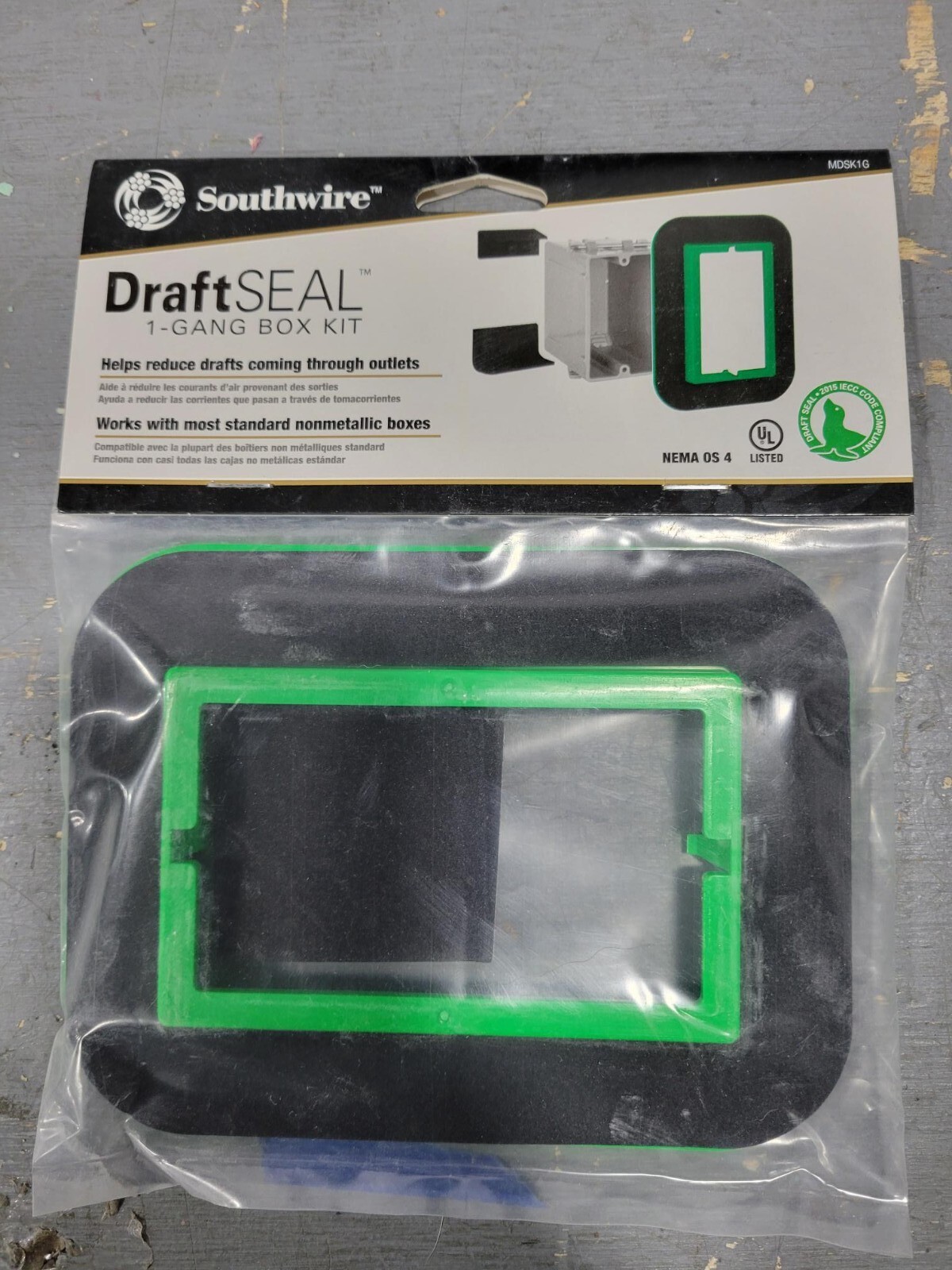 Madison Electric Draft Seal 1 Gang MDSK1G NEW Madison Electric Draft Seal 1 Gang MDSK1G NEW