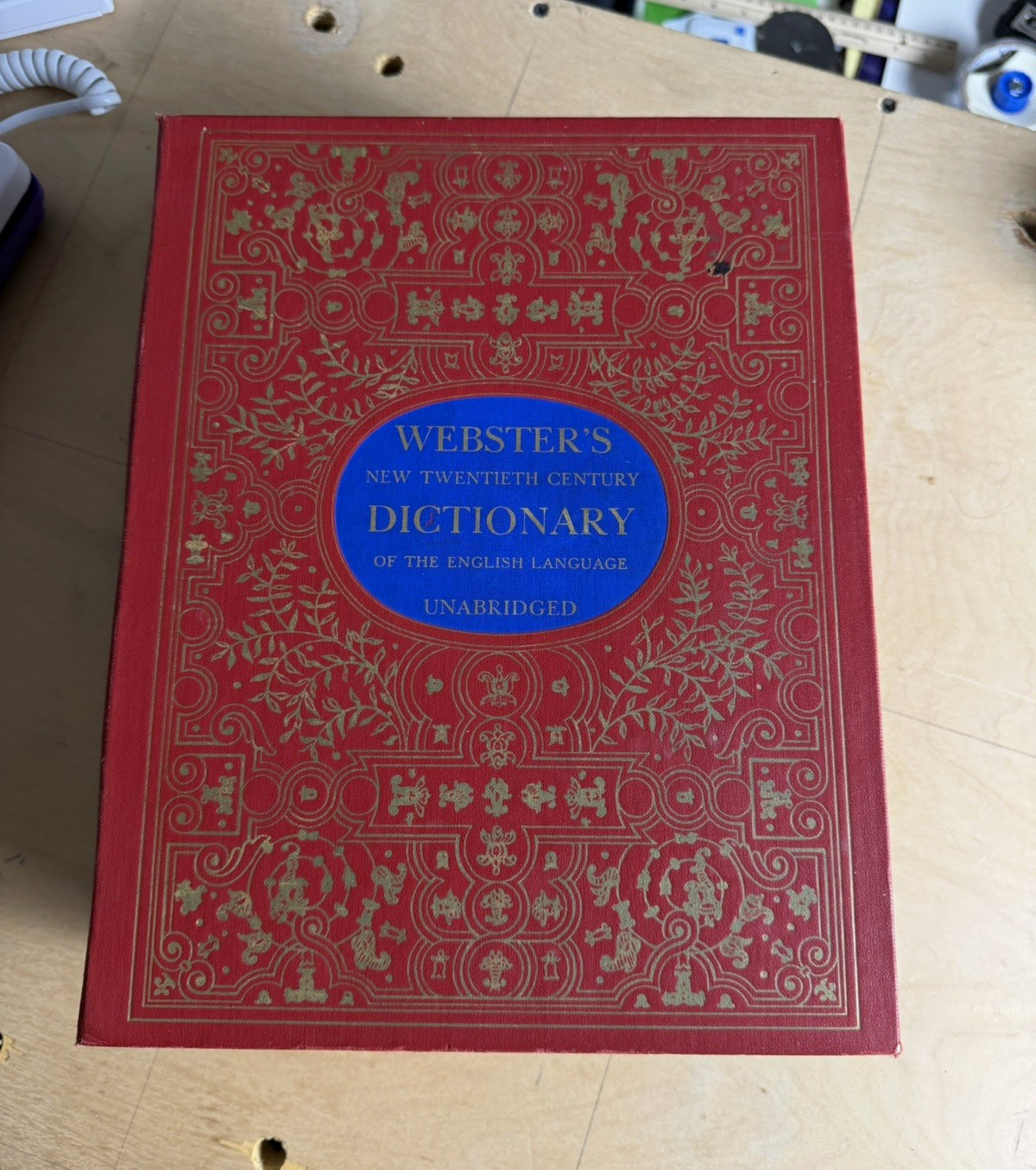 Webster's New Twentieth Century Dictionary English Unabridged Hardcover Book Webster's New Twentieth Century Dictionary English Unabridged Hardcover Book