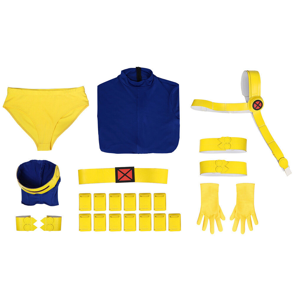 X-men \'97 Cyclops Cosplay Costume Accessories Jumpsuit With Belts Halloween
