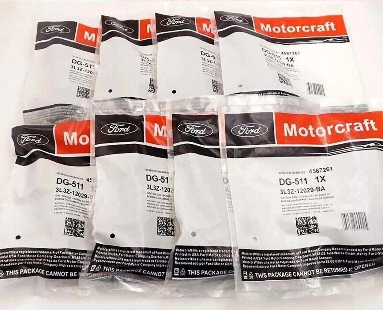 8pcs NEW GENUINE Motorcraft Ignition Coil DG-511 Fit 04-08 Ford F150 Expedition
