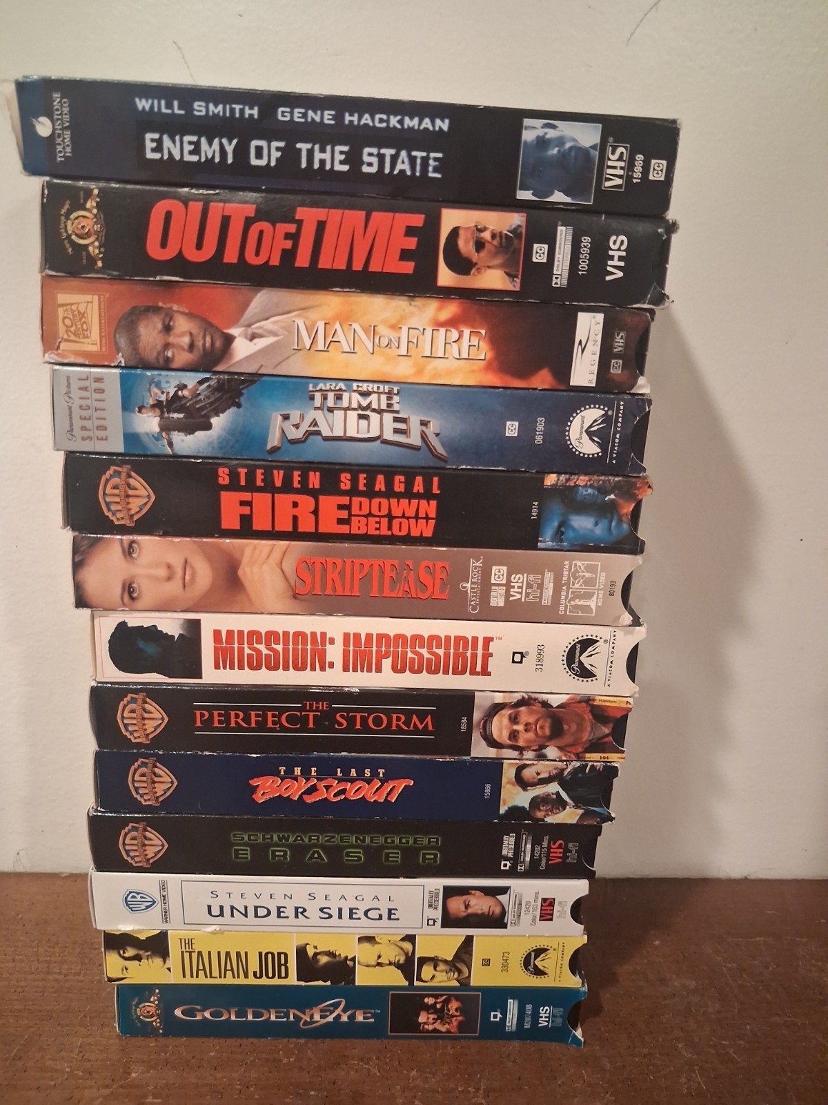 Lot Of 13 Classic 90s/00s Action VHS Striptease Lot Of 13 Classic 90s/00s Action VHS Striptease