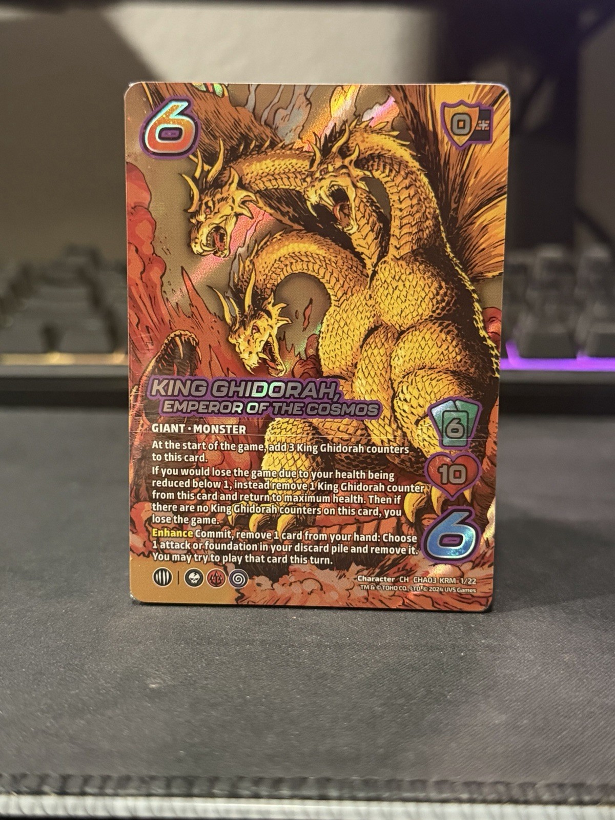 Universus: Godzilla Challenger Series. King Ghidorah And Rodan Deck. No Booster