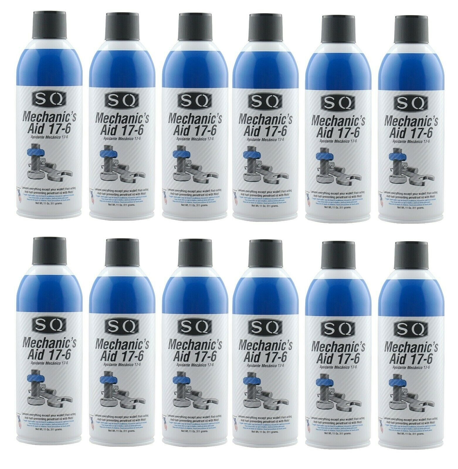 Penetrating Oil Mechanic\'s Aid 17-6, 50 state legal, 12 units, 11 OZ per can