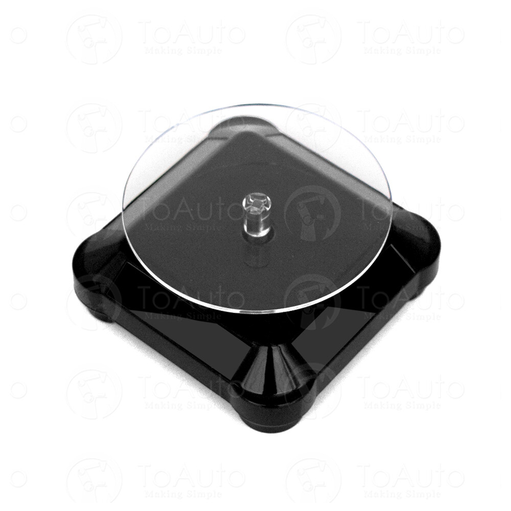 360° Solar Powered Rotating Turntable Display Battery Stand Jewelry Watch Holder