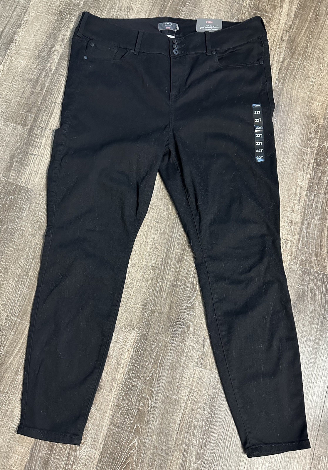 NWT Torrid Black Jeggings Jeans 22T Tall High-Rise 3-Button Smoothing Waistband NWT Torrid Black Jeggings Jeans 22T Tall High-Rise 3-Button Smoothing Waistband