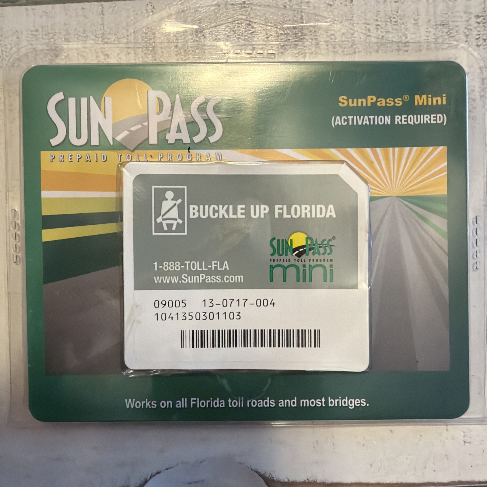 Sun Pass Prepaid Toll Mini Sticker Transponder Brand New (ID Numbers Covered) Sun Pass Prepaid Toll Mini Sticker Transponder Brand New (ID Numbers Covered)