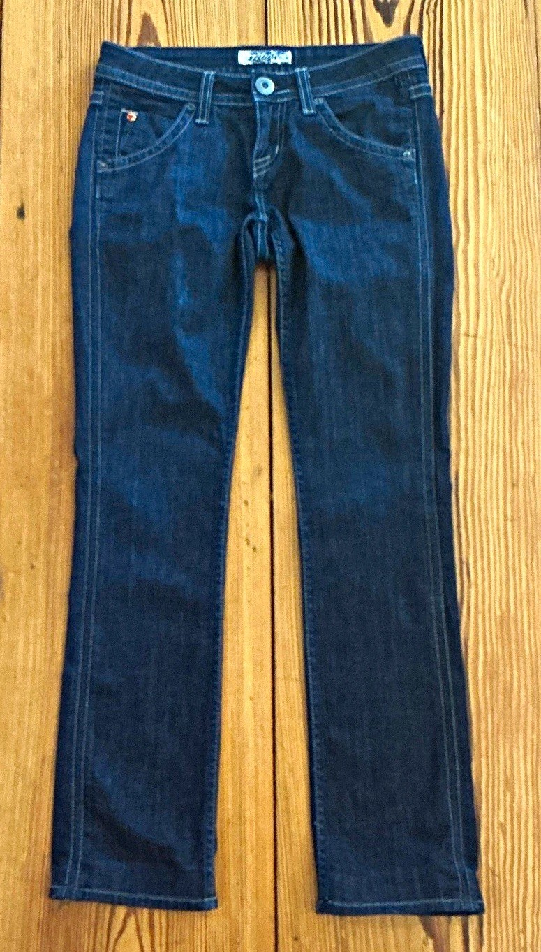 VTG 2000s Y2K MADE IN USA Indie Sleaze Hudson Low Rise Straight-Leg Dark Wash VTG 2000s Y2K MADE IN USA Indie Sleaze Hudson Low Rise Straight-Leg Dark Wash