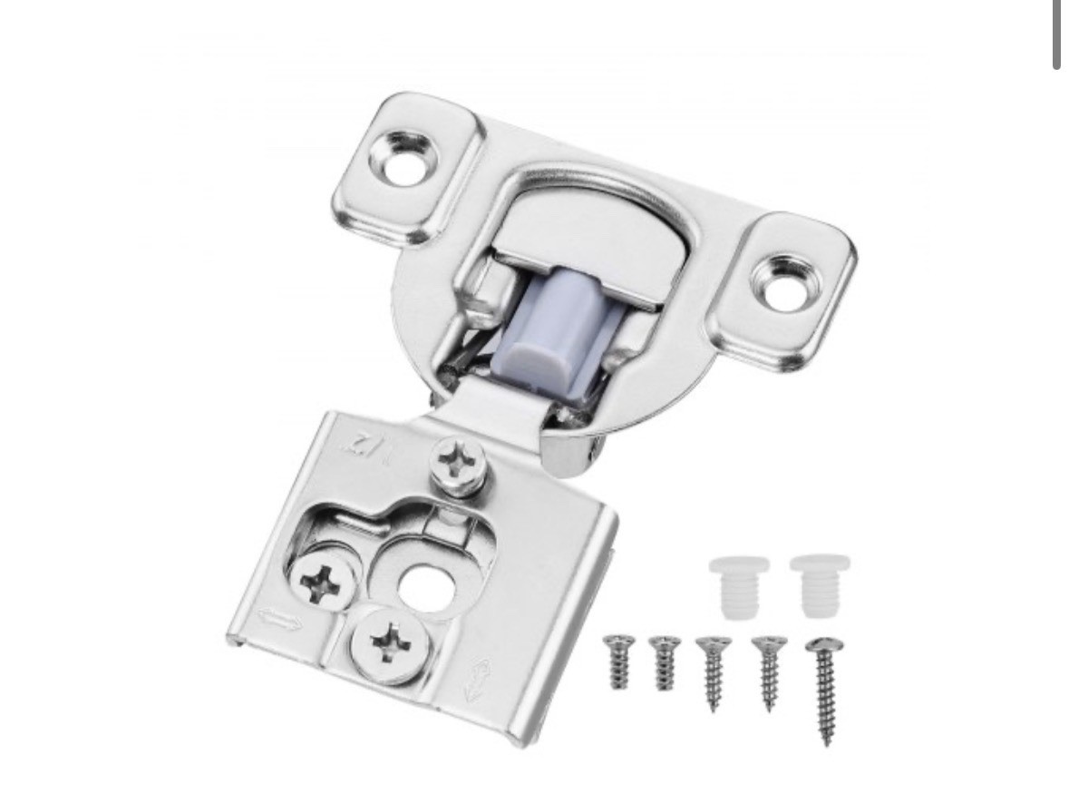 VEVOR Soft-Close Stainless Steel Cabinet Hinges 50-Pack 105° PHS24501-50