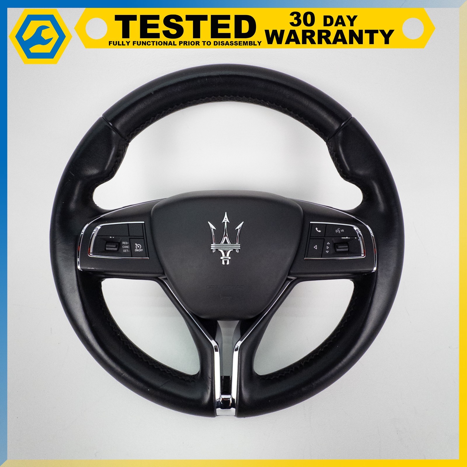 14-17 MASERATI QUATTROPORTE GHIBLI STEERING WHEEL ASSEMBLY OEM 14-17 MASERATI QUATTROPORTE GHIBLI STEERING WHEEL ASSEMBLY OEM