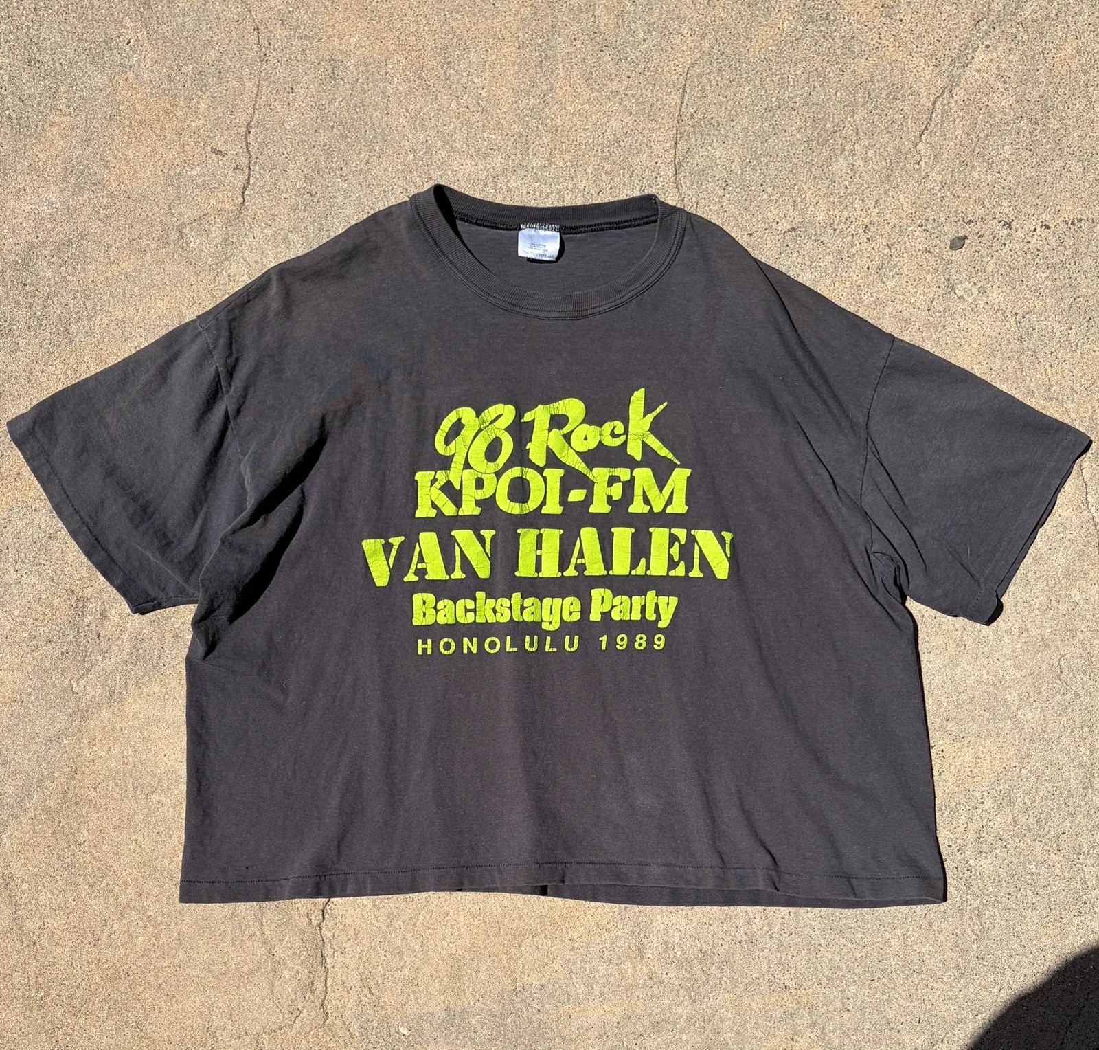 Vintage 1989 Van Halen Backstage Party Tour Band Promo T Shirt Rare Vintage 1989 Van Halen Backstage Party Tour Band Promo T Shirt Rare
