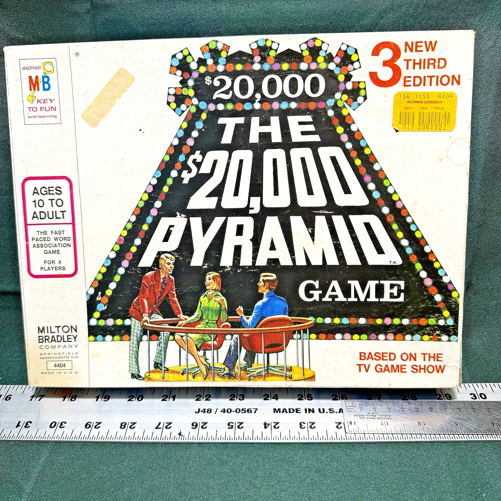 Vintage 1974 The $20,000 Pyramid Board Game Milton Bradley 3rd Edition Complete