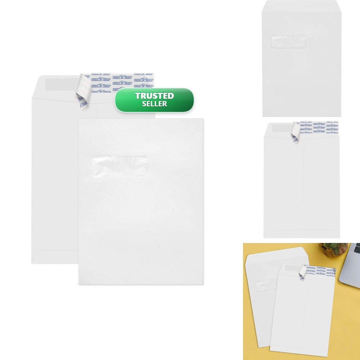 LUXPaper 1590PS-500 9x12 Open End Window Envelopes White 28lb 500ct LUXPaper 1590PS-500 9x12 Open End Window Envelopes White 28lb 500ct