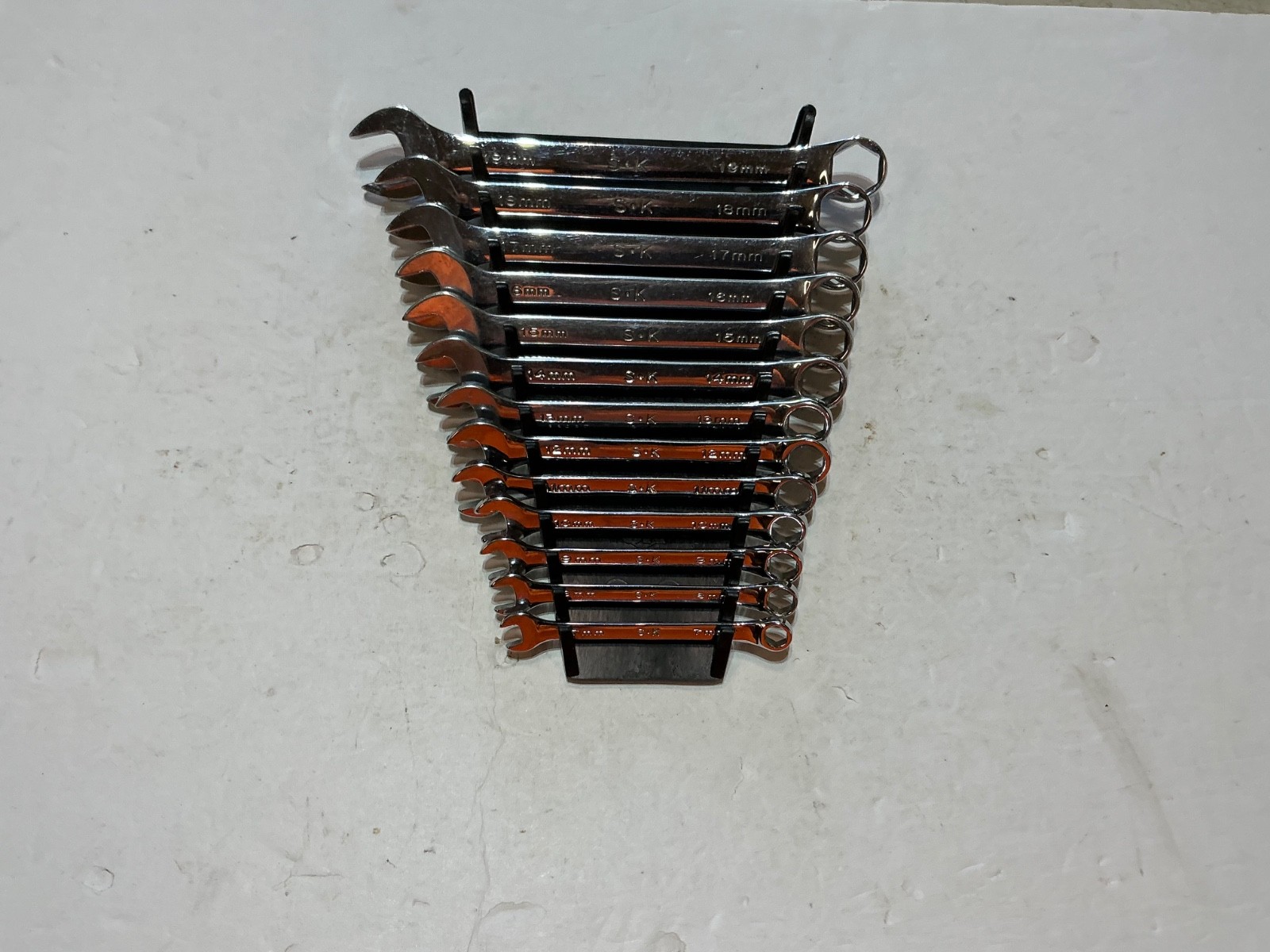 Rare S-K tools 13 pc SuperKrome metric wrench set 7mm-19mm 6pt USA made Rare S-K tools 13 pc SuperKrome metric wrench set 7mm-19mm 6pt USA made