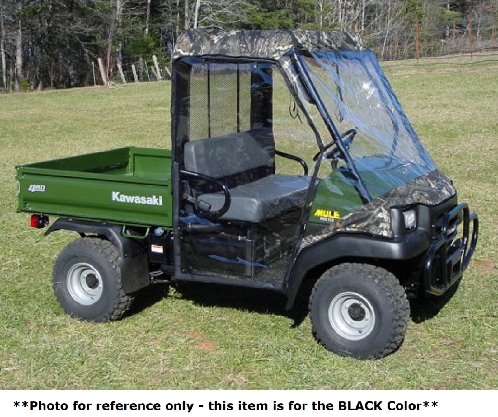Kawasaki Mule 4010 UTV Full Cabin Cab Enclosure | Black