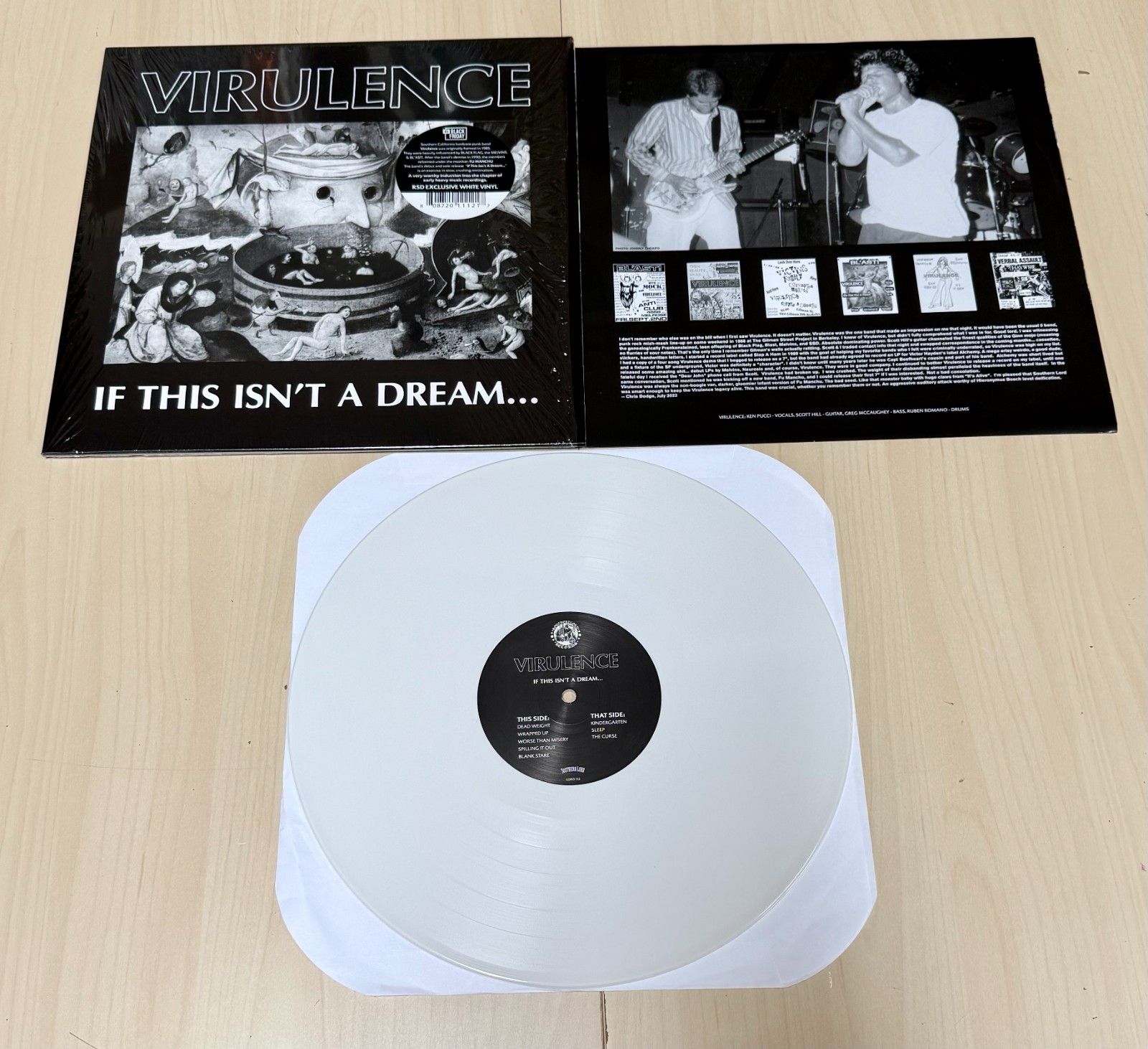 VIRULENCE If This Isn\'t A Dream LP white vinyl RSD reissue hardcore Fu Manchu