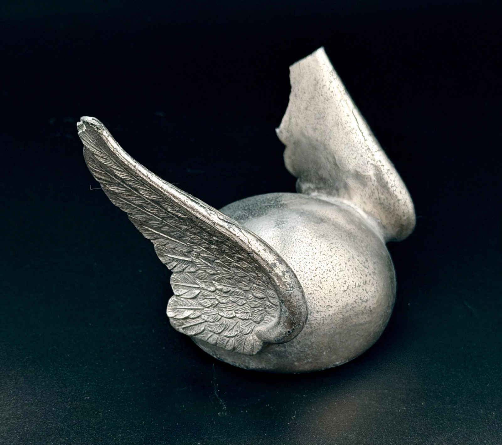 1926-1928 Chrysler Viking Helmet Mercury Winged Hat Hood Ornament Vintage 1926-1928 Chrysler Viking Helmet Mercury Winged Hat Hood Ornament Vintage