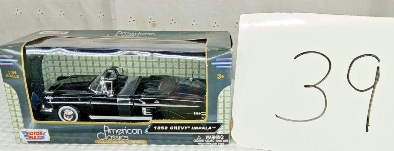 NEW MOTOR MAX AMERICAN CLASSICS 1958 CHEVROLET IMPALA CONVERTIBLE 1:24 NEW MOTOR MAX AMERICAN CLASSICS 1958 CHEVROLET IMPALA CONVERTIBLE 1:24