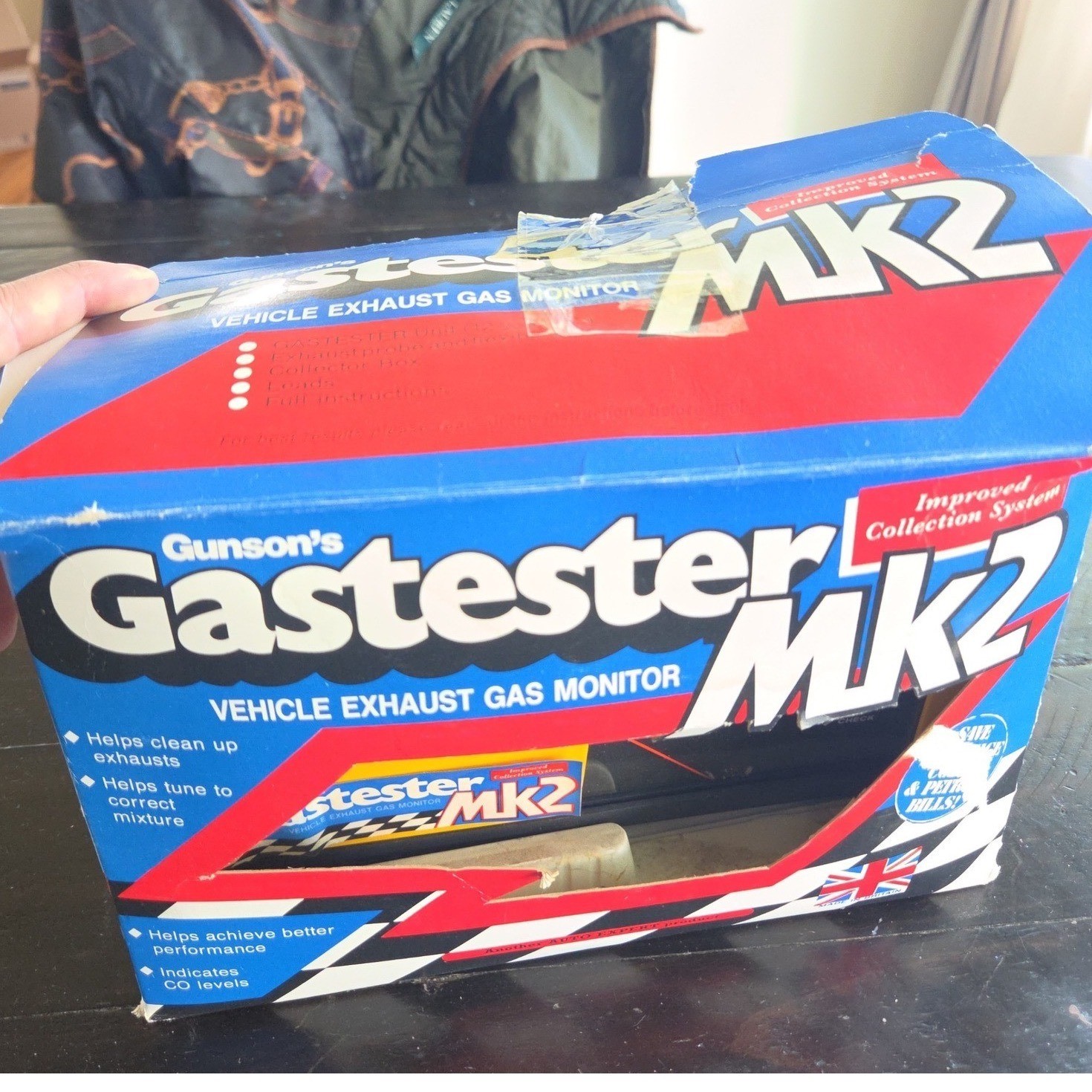 Gunson Gastester MK2 CO Exhaust Gas Analyzer Vehicle Vintage Blue Made in UK