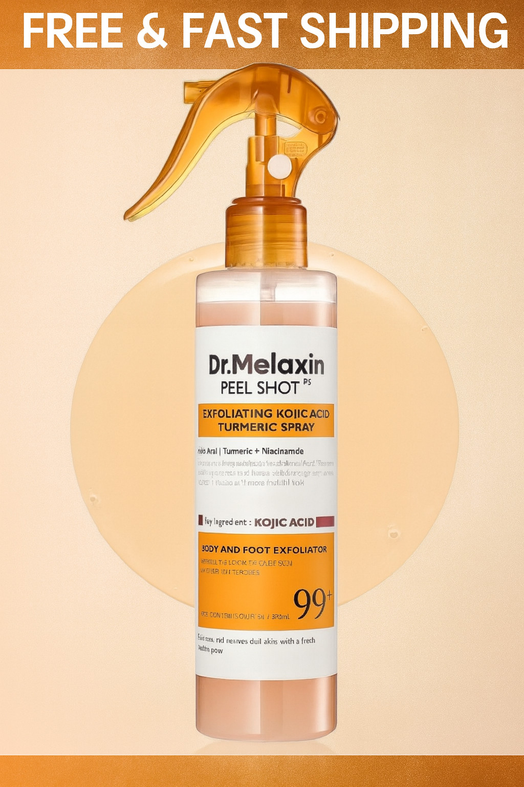 Dr. Melaxin Peel Shot Exfoliant Kojic Acid Turmeric Spray 200ml 