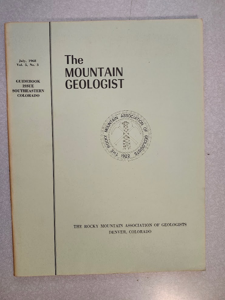 Mountain Geologist Guidebook Issue Southeastern Colorado Oil Gas Exploration VG Mountain Geologist Guidebook Issue Southeastern Colorado Oil Gas Exploration VG